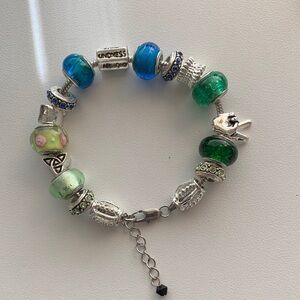 European Style Love Peace Bead Bracelet